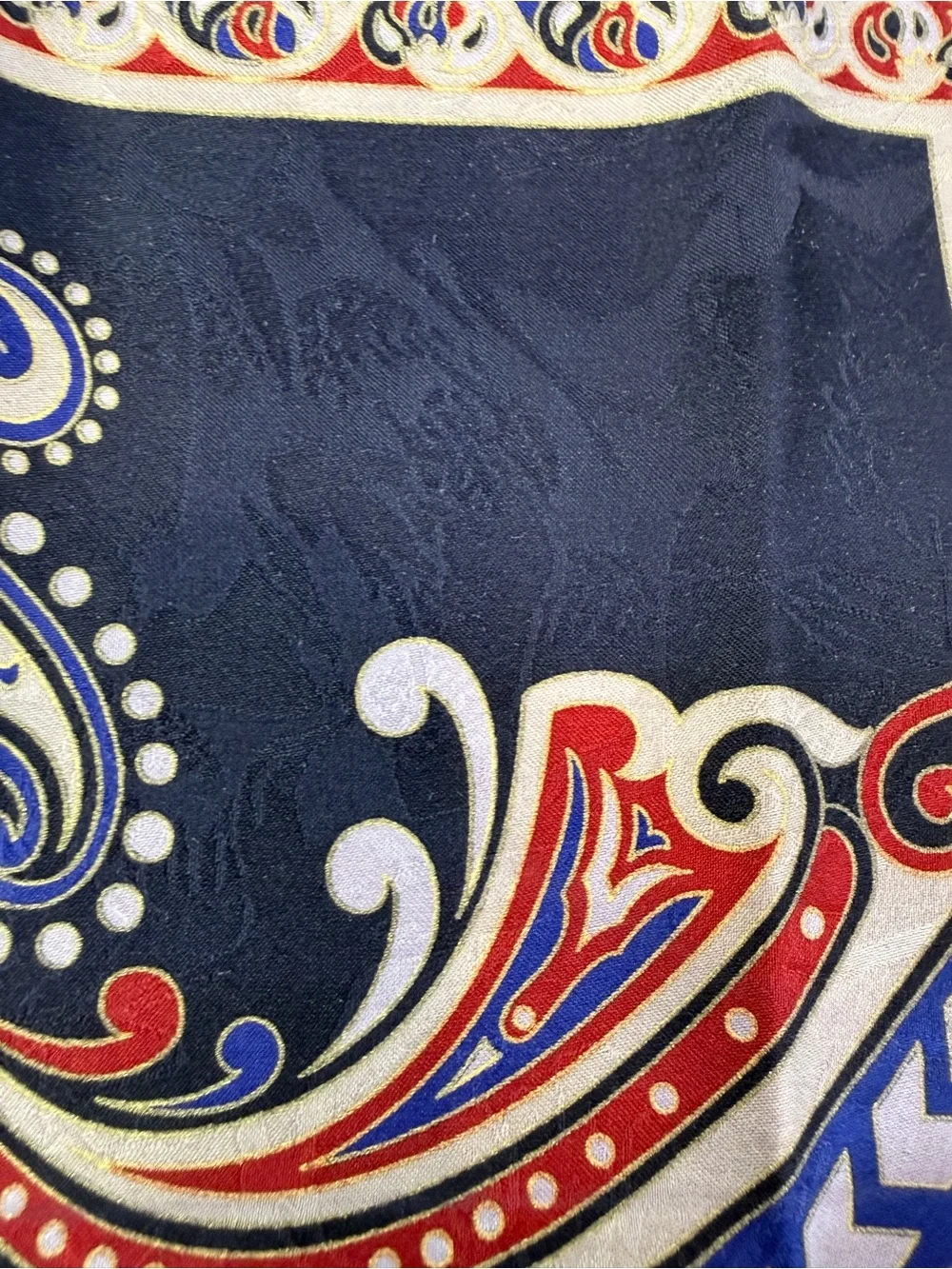 Dapper Americana Elegance Vintage Paisley Pocket Square Handkerchief 12” x 12”